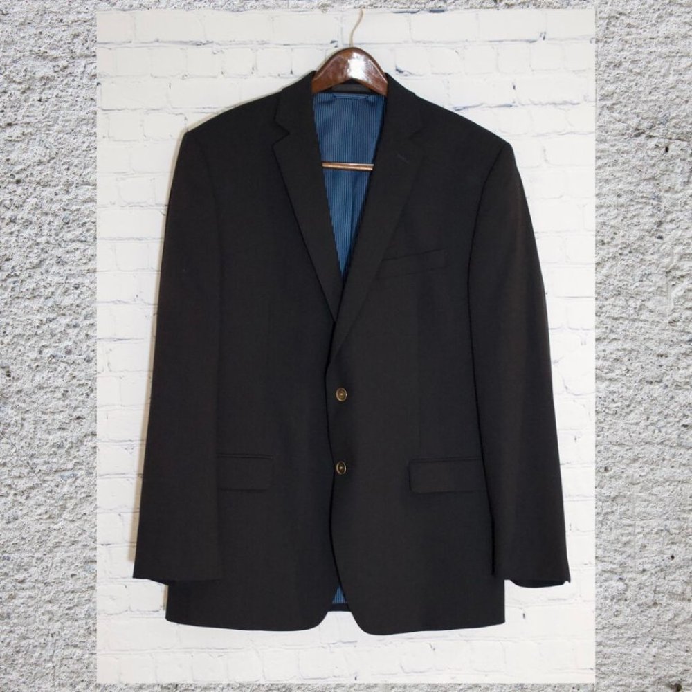 Calvin Klein navy blue wool 2-button sport coat - 40R